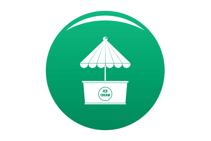 ice-creme-icon-vector-green