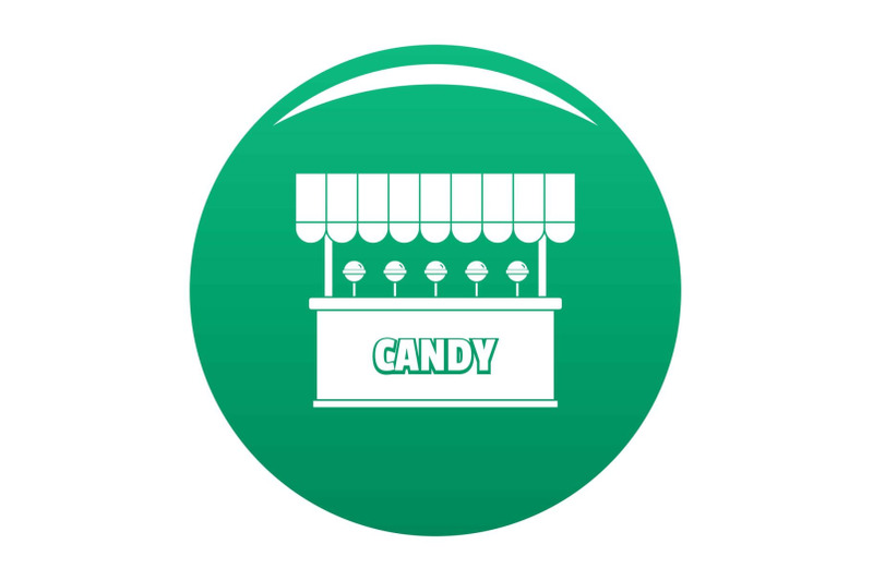 candy-selling-icon-vector-green