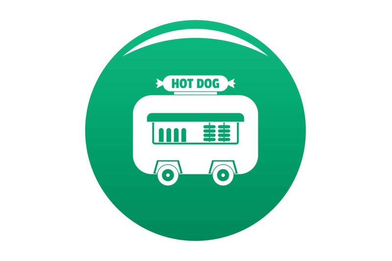 hot-dog-shop-trailer-icon-vector-green