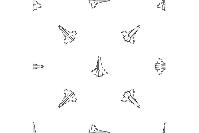 spaceship-pattern-seamless-vector