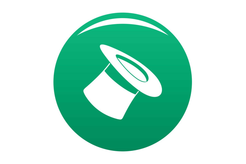 inverted-hat-icon-vector-green