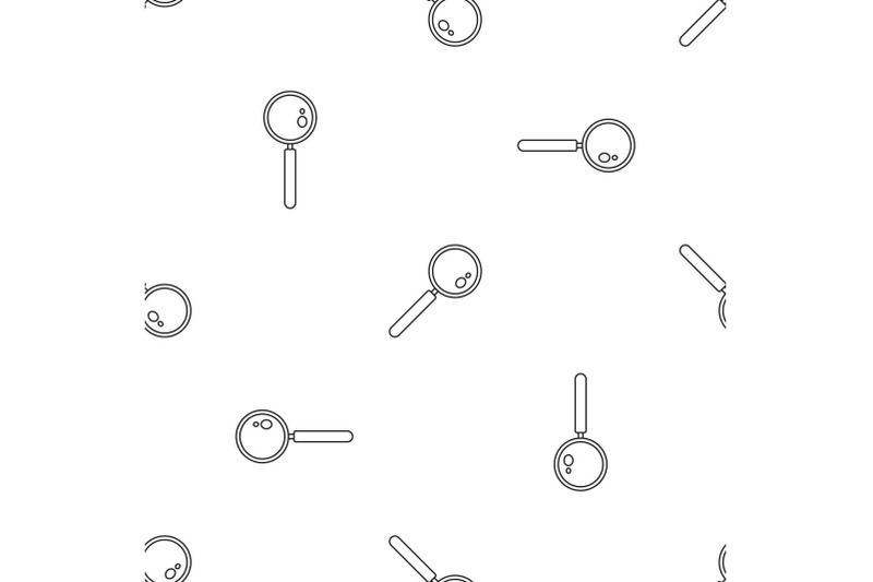 find-solution-magnify-glass-pattern-seamless-vector