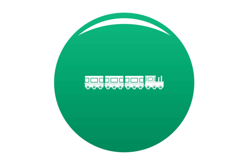 train-icon-vector-green