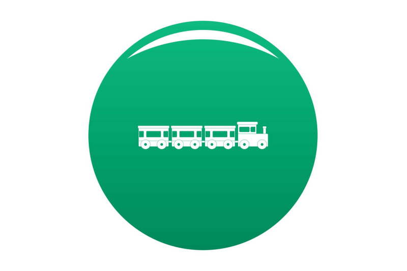 express-train-icon-vector-green