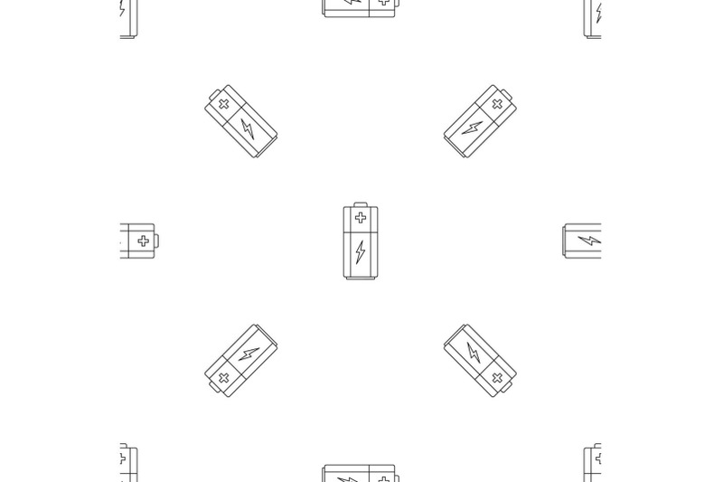 battery-pattern-seamless-vector