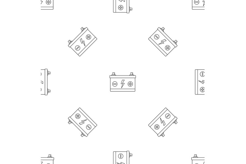 car-battery-pattern-seamless-vector