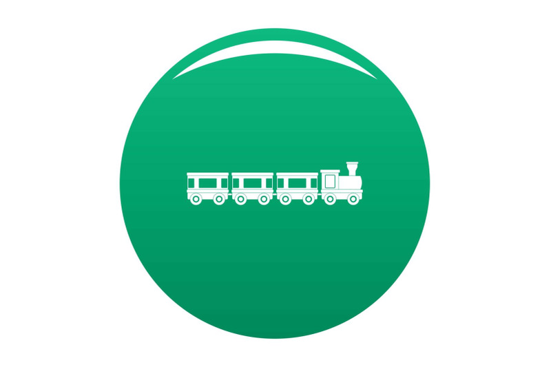 wagons-icon-vector-green
