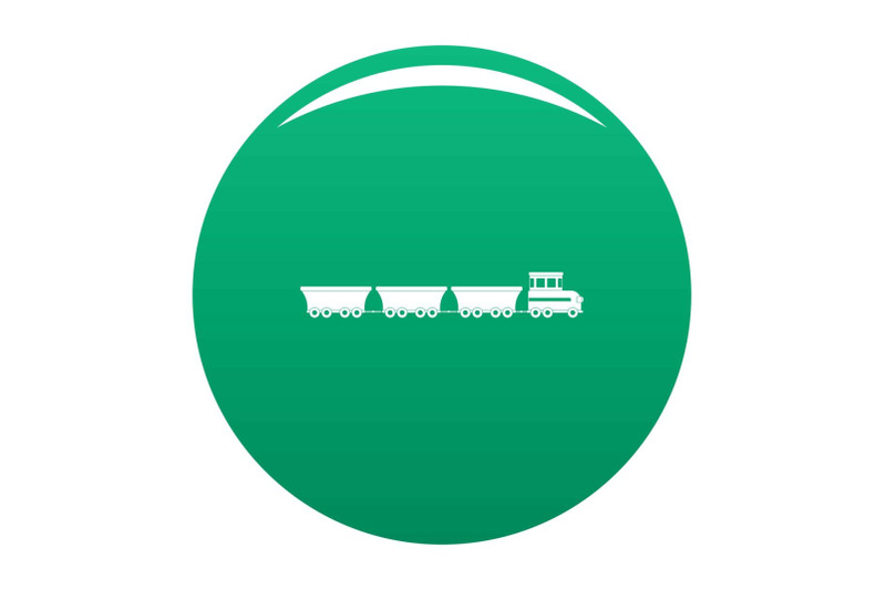 commercial-train-icon-vector-green