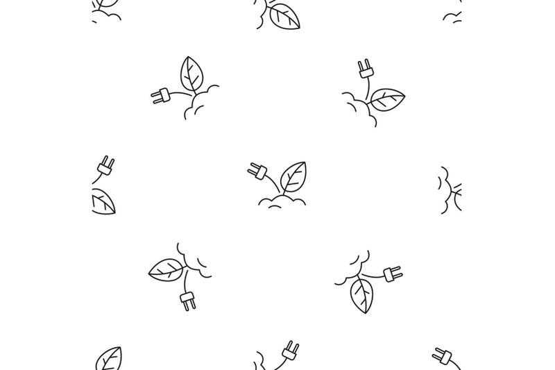 eco-plug-energy-pattern-seamless-vector