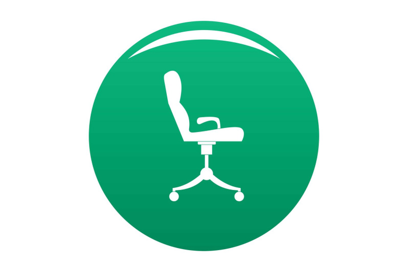 armchair-icon-vector-green