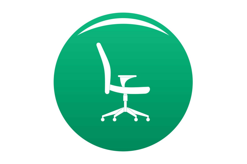 soft-chair-icon-vector-green