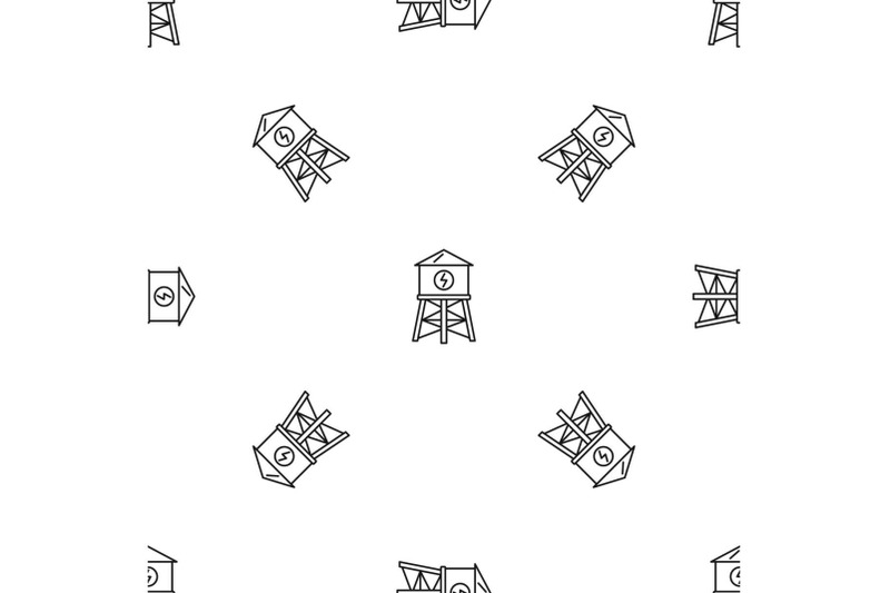water-save-tower-pattern-seamless-vector