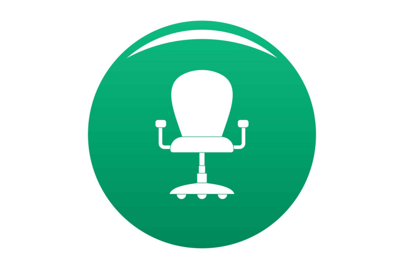 leather-armchair-icon-vector-green