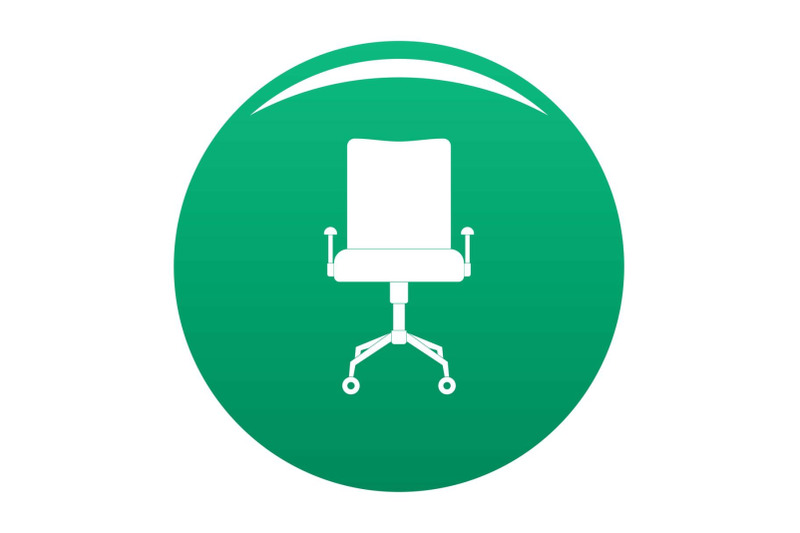 leather-chair-icon-vector-green