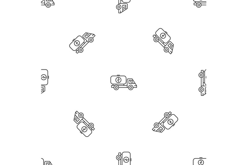 eco-energy-truck-pattern-seamless-vector