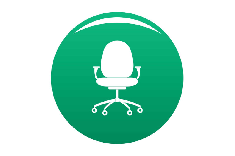 new-chair-icon-vector-green