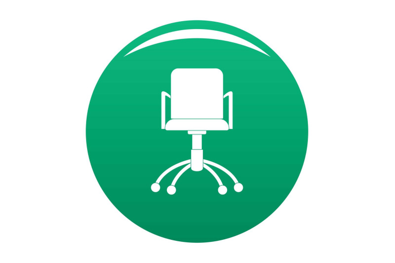 computer-chair-icon-vector-green