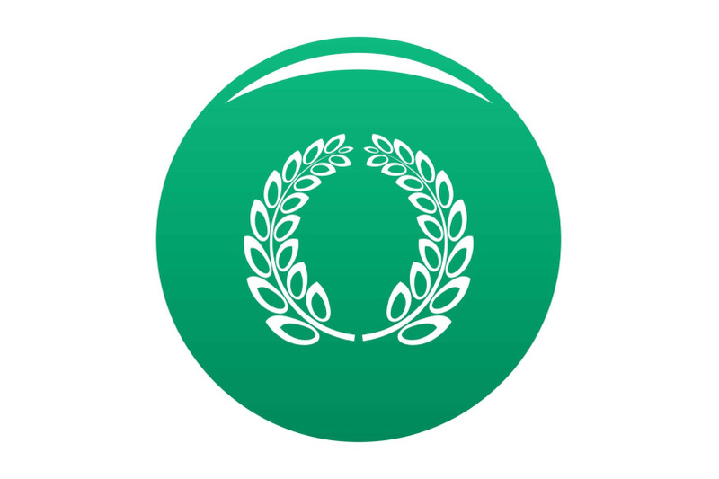 trophy-wreath-icon-vector-green