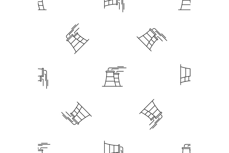 power-plant-pattern-seamless-vector
