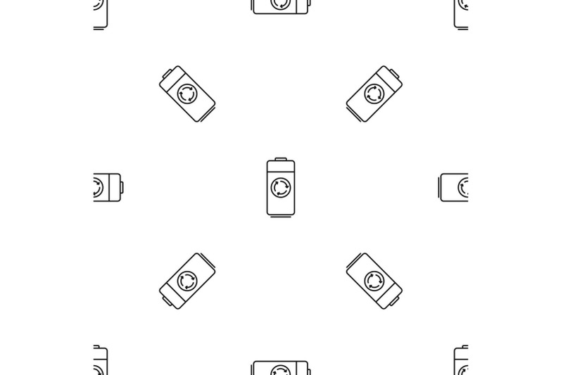 recycle-battery-pattern-seamless-vector
