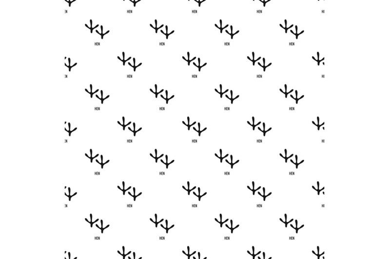 hen-step-pattern-seamless-vector