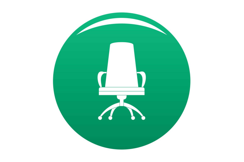 director-chair-icon-vector-green