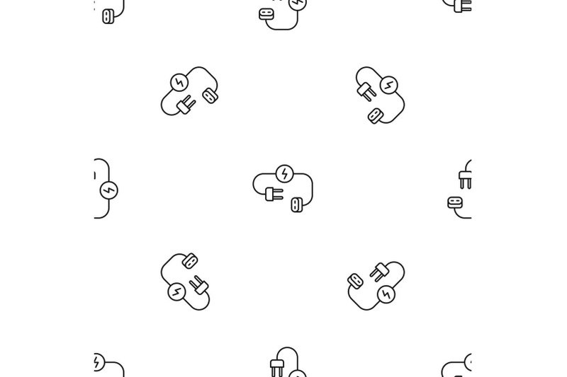plug-save-energy-pattern-seamless-vector