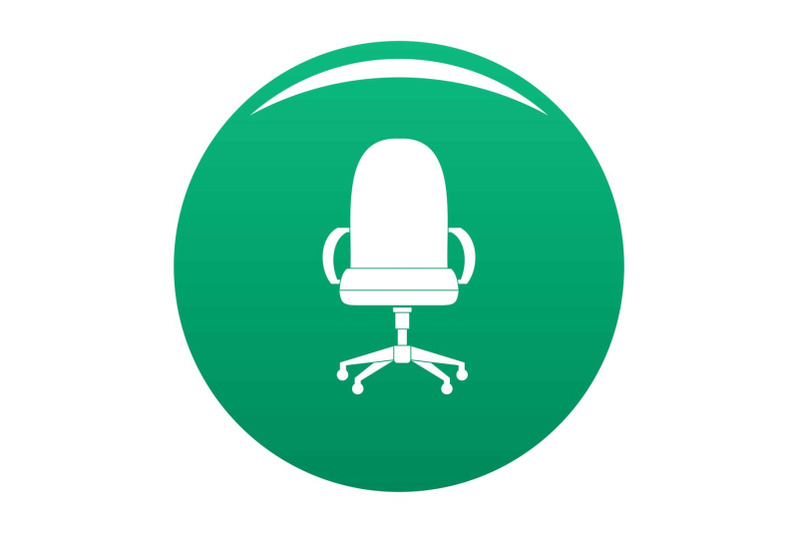comfortable-armchair-icon-vector-green