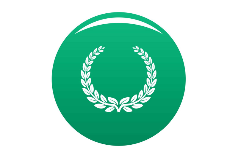 anniversary-wreath-icon-vector-green