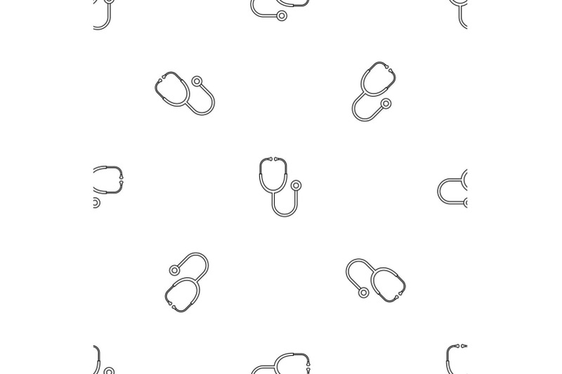 stethoscope-pattern-seamless-vector