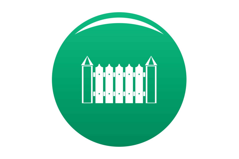 garden-fence-icon-vector-green