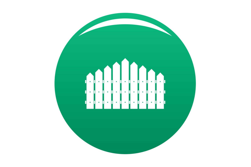 triangular-fence-icon-vector-green