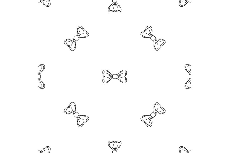 trendy-bow-tie-pattern-seamless-vector