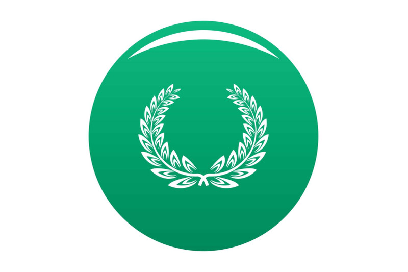 certified-wreath-icon-vector-green