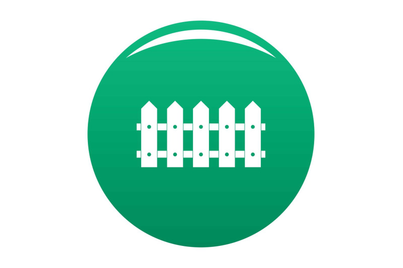 rare-fence-icon-vector-green