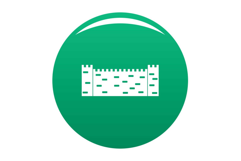 stone-fence-icon-vector-green