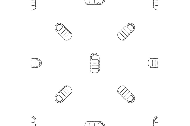 sleeping-bag-pattern-seamless-vector