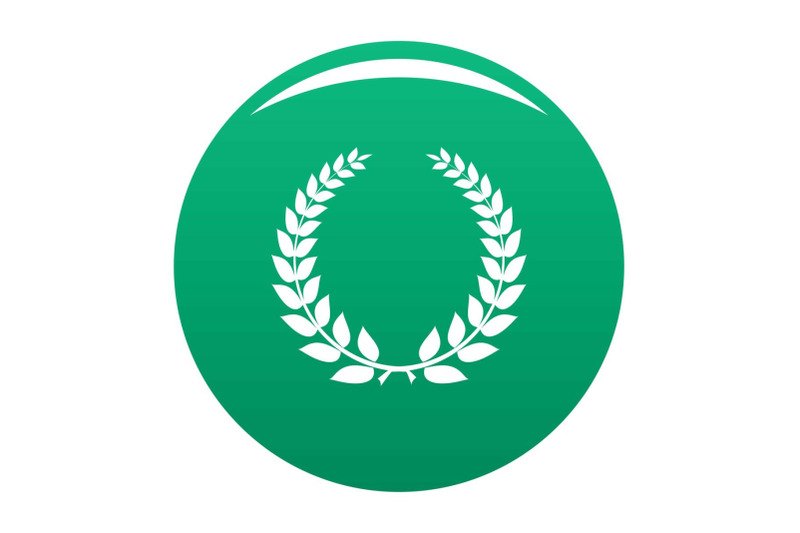 champion-wreath-icon-vector-green