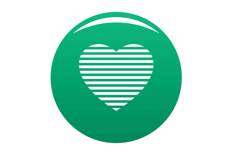 warm-heart-icon-vector-green