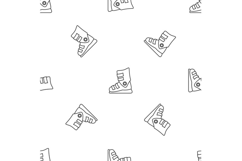 ski-boots-pattern-seamless-vector