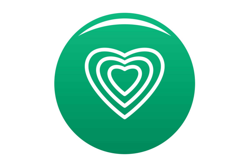 human-heart-icon-vector-green