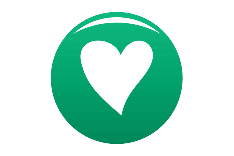 cruel-heart-icon-vector-green