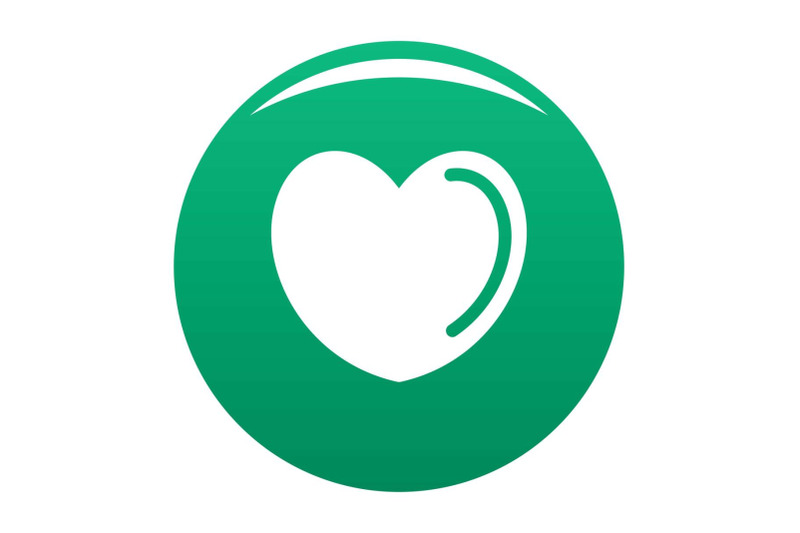 poisoned-heart-icon-vector-green