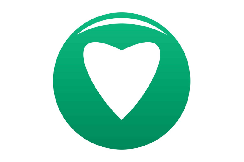 proud-heart-icon-vector-green