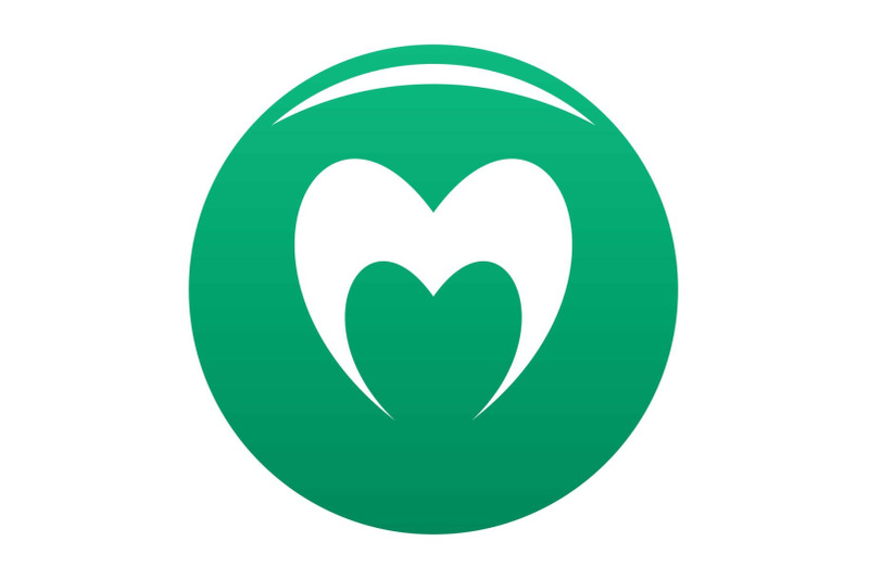 prophetic-heart-icon-vector-green
