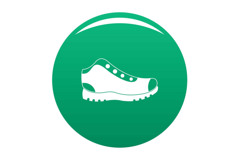 hiking-boots-icon-vector-green