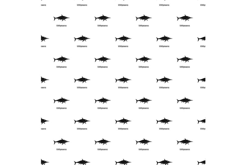 ichthyosaurus-pattern-seamless-vector