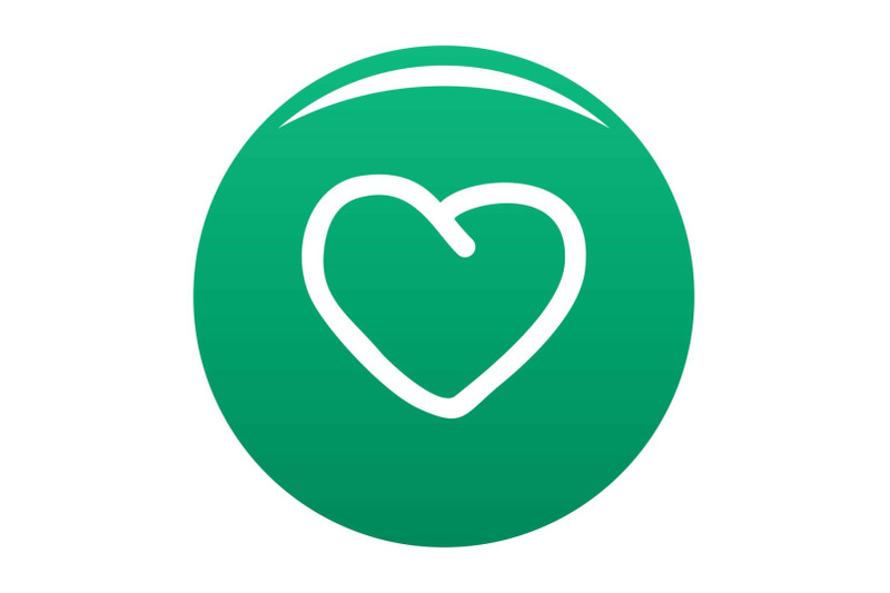 big-heart-icon-vector-green