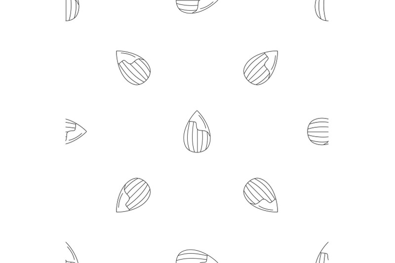 almond-pattern-seamless-vector