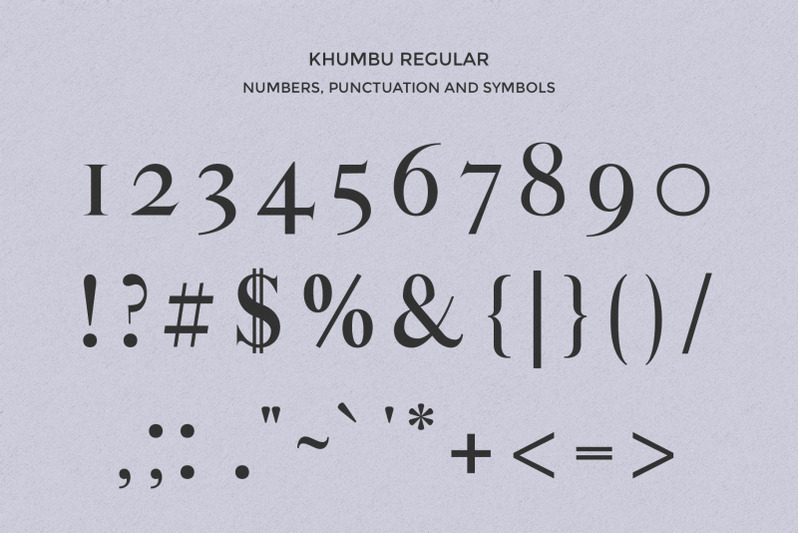 khumbu-typeface